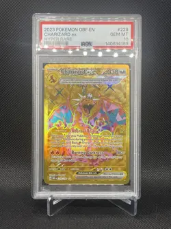 Pokemon TCG Charizard EX Obsidian Flames Holo Hyper Rare Card 228/197 PSA 10 - Image 1