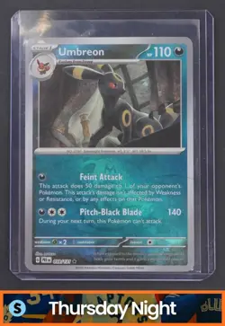 2025 POKEMON SV PRISMATIC EVOLUTIONS #059/131 UMBREON REVERSE HOLO MASTER BALL - Image 1