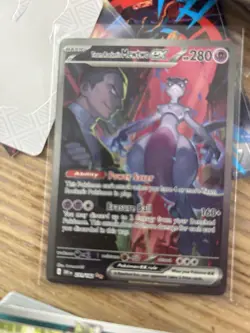 Pokemon TCG Team Rockets Mewtwo EX Special Illustration Destined Rivals - Image 2