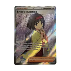 Pokemon TCG Erika's Invitation Scarlet & Violet Holo Ultra Rare Card 196/165 NM - Image 1