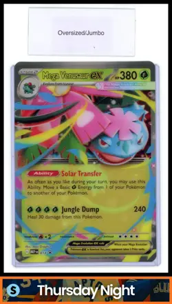 2025 POKEMON ME BLACK STAR PROMOS - MEP EN #013 MEGA VENUSAUR EX PROMO - Image 1