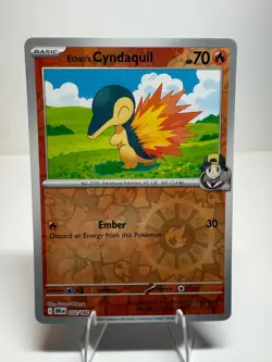 Ethan's Cyndaquil 32/182 Reverse Holo Destined Rivals -Near Mint- Pokemon TCG - Image 1