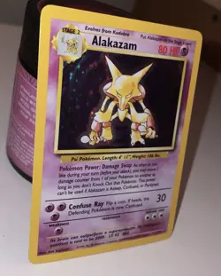 Alakazam 1/102 Holo Unlimited Rare Base Set WOTC 1999 Pokemon TCG NM/LP - Image 3