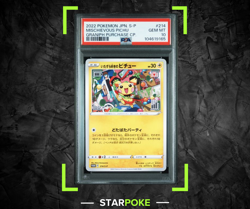 PSA 10 Mischievous Pichu 214/S-P 2022 Japanese Pokemon Graniph Purchase TCG - Image 1