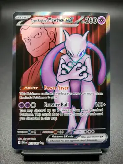 Pokemon TCG Team Rocket's Mewtwo EX 213/182 Ultra Rare Destined Rivals - Image 1