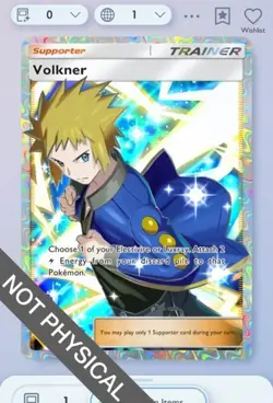 Pokemon TCG POCKET - Volkner Full Art 2⭐, Space-time Smackdown, English - Image 1