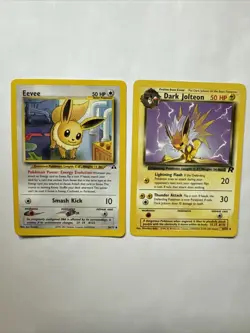 Pokemon Dark Jolteon Team Rocket 38/82 Eevee 38/75 Regular Unlimited Uncommon - Image 1