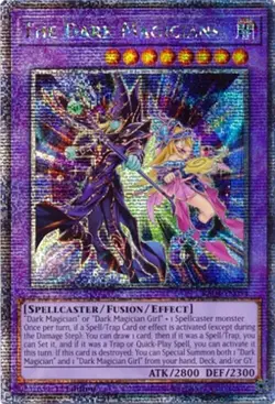 Yugioh: 1x The Dark Magicians - RA04-EN054 - Quarter Century Secret Rare - 1st E - Image 1