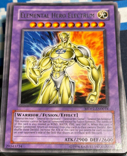 Yugioh: 1x Elemental Hero Electrum - MDP2-EN001K - Rare - Unlimited Edition - NM - Image 1