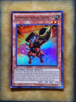 Yugioh Superheavy Samurai Trumpeter MP15-EN198 Super Rare 1st Ed NM - Image 1