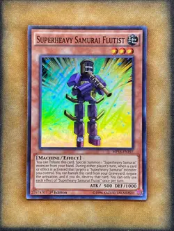 Yugioh Superheavy Samurai Flutist MP15-EN197 Super Rare 1st Ed NM - Image 1