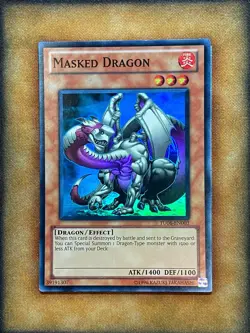 Yugioh Masked Dragon TU06-EN003 Super Rare NM EURO - Image 1