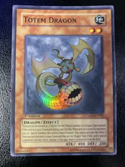 Yu-Gi-Oh! Totem Dragon CRMS-EN085 Crimson Crisis Super Rare 1st Ed NM/LP - Image 1