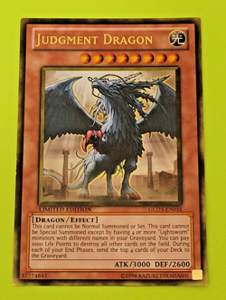 Yu-Gi-Oh Judgement Dragon Limited Edition Gold Rare GLD3-EN016 Nm - Image 1