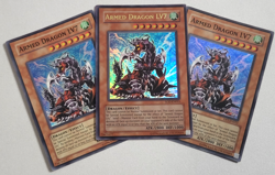 YuGiOh TCG Armed Dragon LV7 Ultra Rare 1 x SOD-EN015 HP & Super 2 x DP2-EN012 LP - Image 1