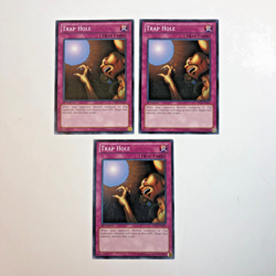 (3) YuGiOh! TRAP HOLE: YS12-EN032 COMMON 1st Edition NM - Image 1
