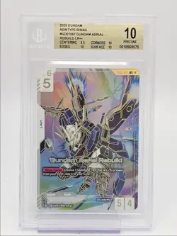 GUNDAM AERIAL REBUILD 2025 GUNDAM NEWTYPE RISING I GD01-067 BGS 10 Q6065 - Image 1