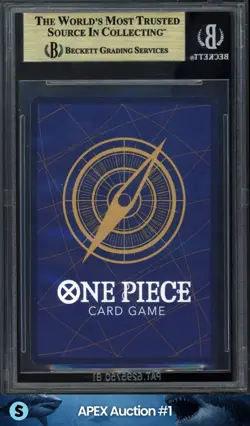 2022 ONE PIECE ROMANCE DAWN #OP01-120 SHANKS ALT ART MANGA SECRET RARE BGS 9.5 - Image 3