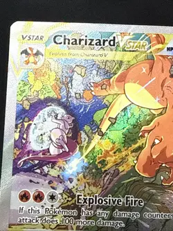 Pokemon Card Charizard VSTAR SWSH262 Black Star Promo Played - Image 3