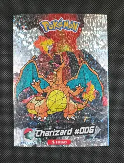 Pokemon #006 Charizard Stained Glass Crystal Card Collection Holo (2024) - Image 1