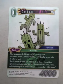 Cactuar - 12 - 042C- NON FOIL - Final Fantasy TCG Card - Image 1