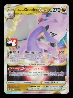 Pokemon Card Hisuian Goodra VSTAR 136/196 Prize Pack Promo Series 3 NM 2022 - Image 1
