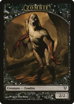 10x Zombie Token (006/008) - Avacyn Restored NM MTG Free Shipping - Image 1