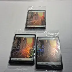 MTG: Spider-Man - Complete Set of Sealed FOIL Land Cards - NM Condition X1 - Image 1