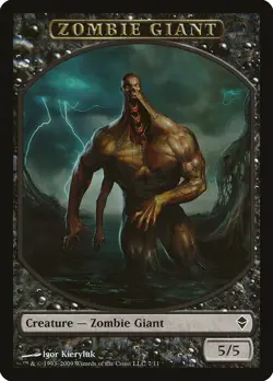 10 x Zombie Giant Tokens (007/011) Zendikar NM/M Free Shipping - Image 1
