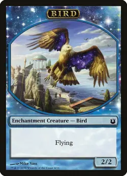 10X 2/2 Blue Bird Token (4/11) - NM MTG Born of the Gods Free Shipping - Image 1