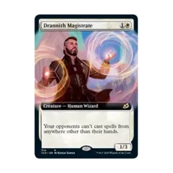 WOTC MtG Ikoria Lair of Behemoths Drannith Magistrate (Extended Art) (R) NM - Image 1