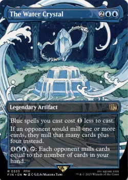 The Water Crystal BORDERLESS Final Fantasy Magic MTG NM - Image 1