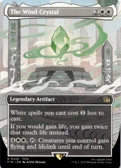 The Wind Crystal BORDERLESS Final Fantasy Magic MTG NM - Image 1