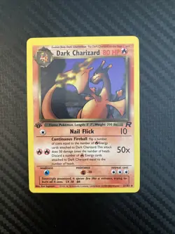Pokemon Dark Charizard Non Holo 1st Edition 21/82 NM/LP - Image 1