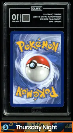 2022 POKEMON SWORD & SHIELD POKEMON GO #011/078 RADIANT CHARIZARD TAG 10 - Image 2