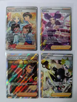 2022/2024 Pokemon English Full Art Trainers Mixed Card Lot - Lot of 4 - NM - Image 1