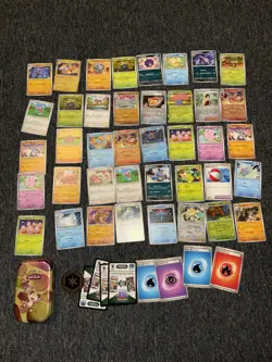 Pokemon TCG Scarlet & Violet 151 Bulk Card Lot Plus Tin Common/holo/Rare/Trainer - Image 1
