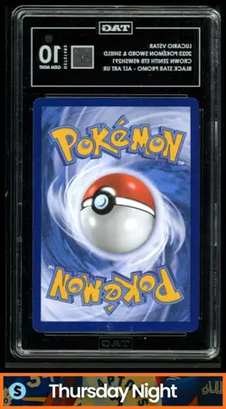 2019 POKEMON SWORD & SHIELD BLACK STAR PROMOS #SWSH291 LUCARIO VST TAG 10 - Image 2