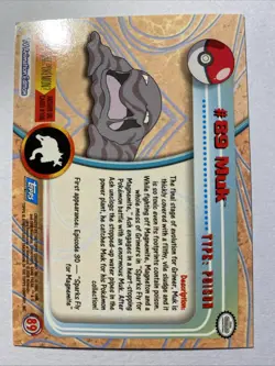 MUK #89 Pokemon Card TCG FOIL Topps TV Animation - Image 2
