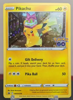 Pokemon Pikachu #SWSH234 English Black Star Promo Cosmos Holo Stamped - Image 1