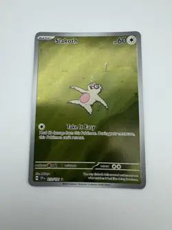 Pokemon TCG Slakoth 212/191 Sv08: Surging Sparks Illustration Rare Holo Card - Image 1