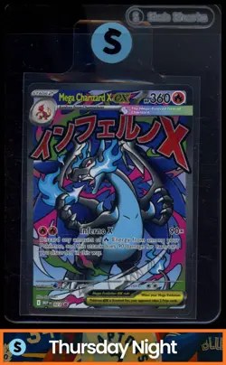 2025 POKEMON BLACK STAR PROMOS MEP EN #023 MEGA CHARIZARD X EX UPC - Image 1