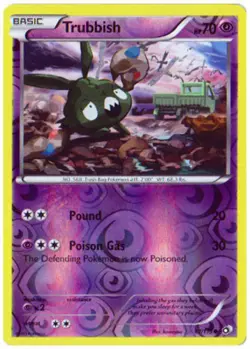 Pokemon - Trubbish - 67/113 - Common - Reverse Holo - Legendary Treasures - NM - Image 1