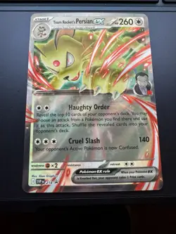 Pokemon TCG Team Rockets Persian Ex 218 SV Black Star Promo - Image 1