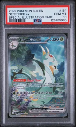 2025 POKEMON BLK EN-BLACK BOLT SPECIAL ILLUSTRATION RARE SERPERIOR EX PSA 10 - Image 1