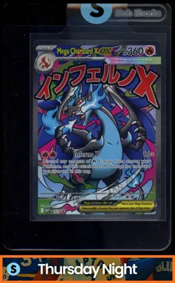 2025 POKEMON BLACK STAR PROMOS MEP EN #023 MEGA CHARIZARD X EX UPC - Image 1