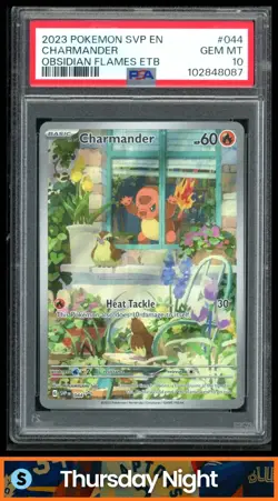 2023 POKEMON SV BLACK STAR PROMOS - SVP EN #044 CHARMANDER PSA 10 - Image 1