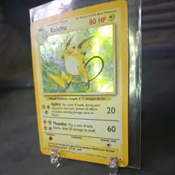 Raichu 14/102 Base Set Holo 1999 Pokemon Card WOTC LP-MP condition - Image 3