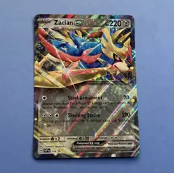 Pokemon TCG Zacian ex Black Star Promo SVP 198 Scarlet & Violet Promo Card NM - Image 1