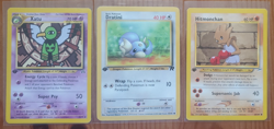 Pokemon card lot of 3 old cards moderately played sets vary (see description) - Image 1